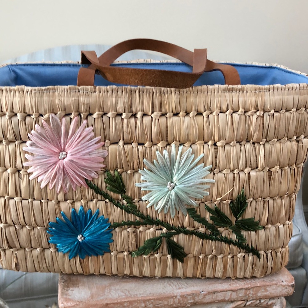 Vintage Tally-Ho Straw Bag NWOT